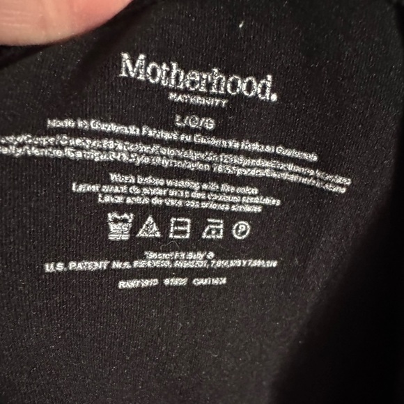 Motherhood Maternity High-Waisted Black Women's leggings‎ size Large - Picture 6 of 6